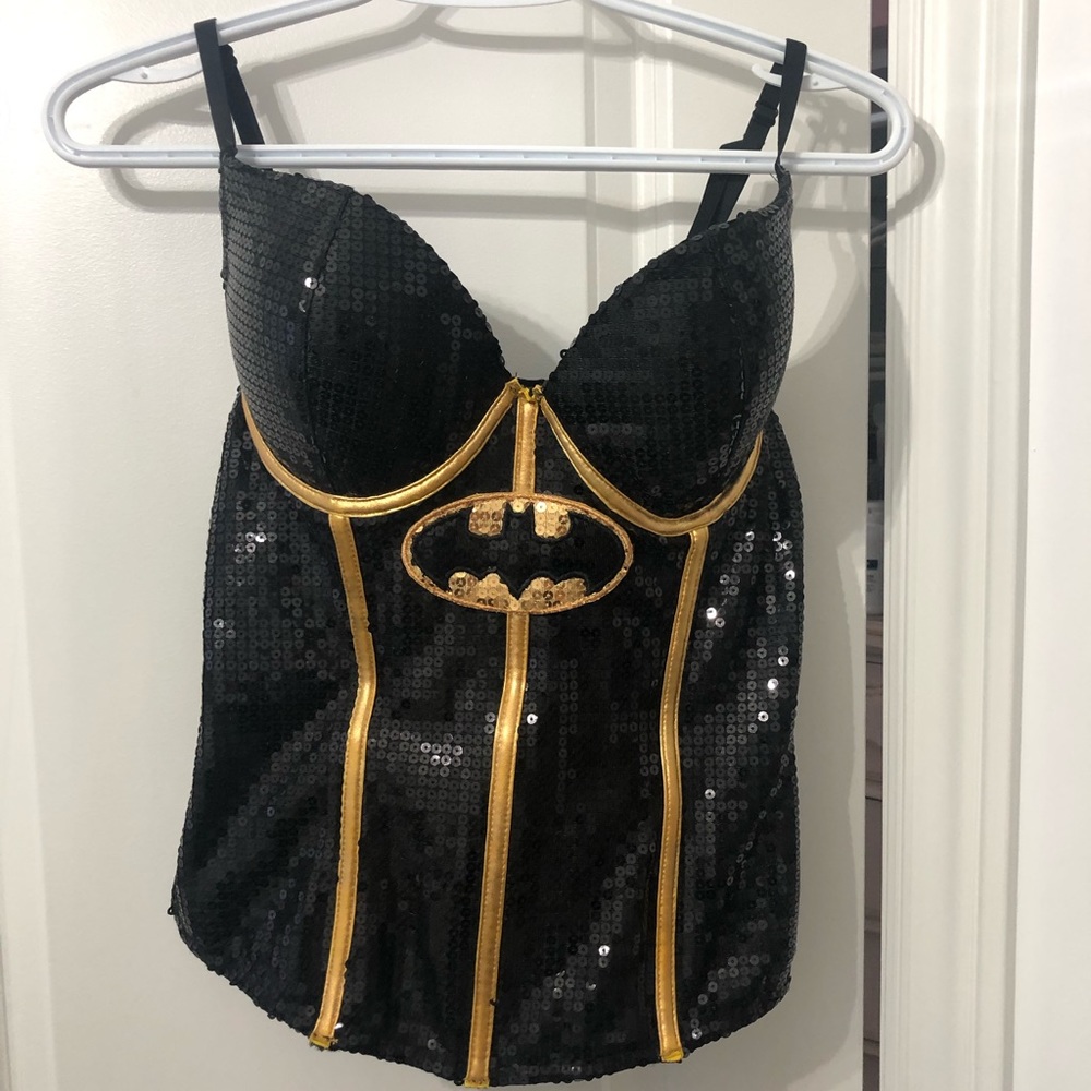 Womenโs Batman corset top Halloween costume